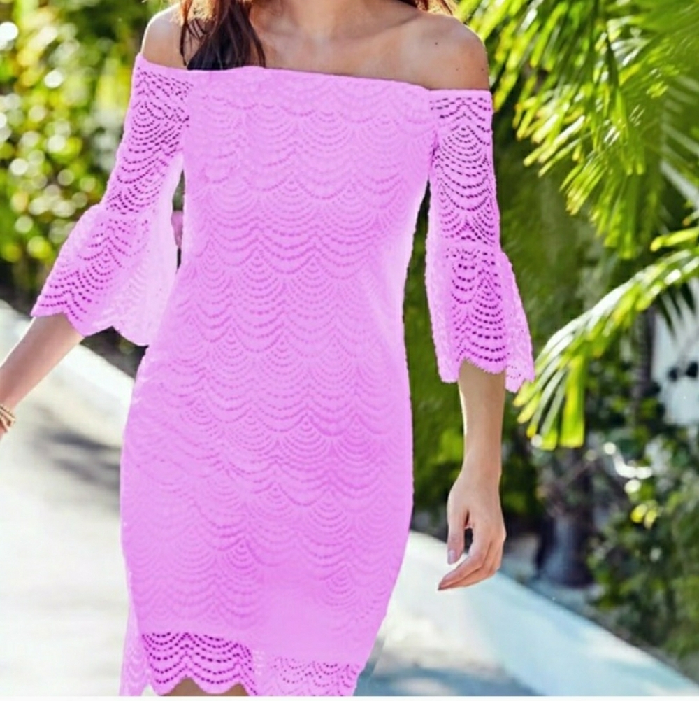 Lilly Pulitzer Lexa Dress Barbie Pink M